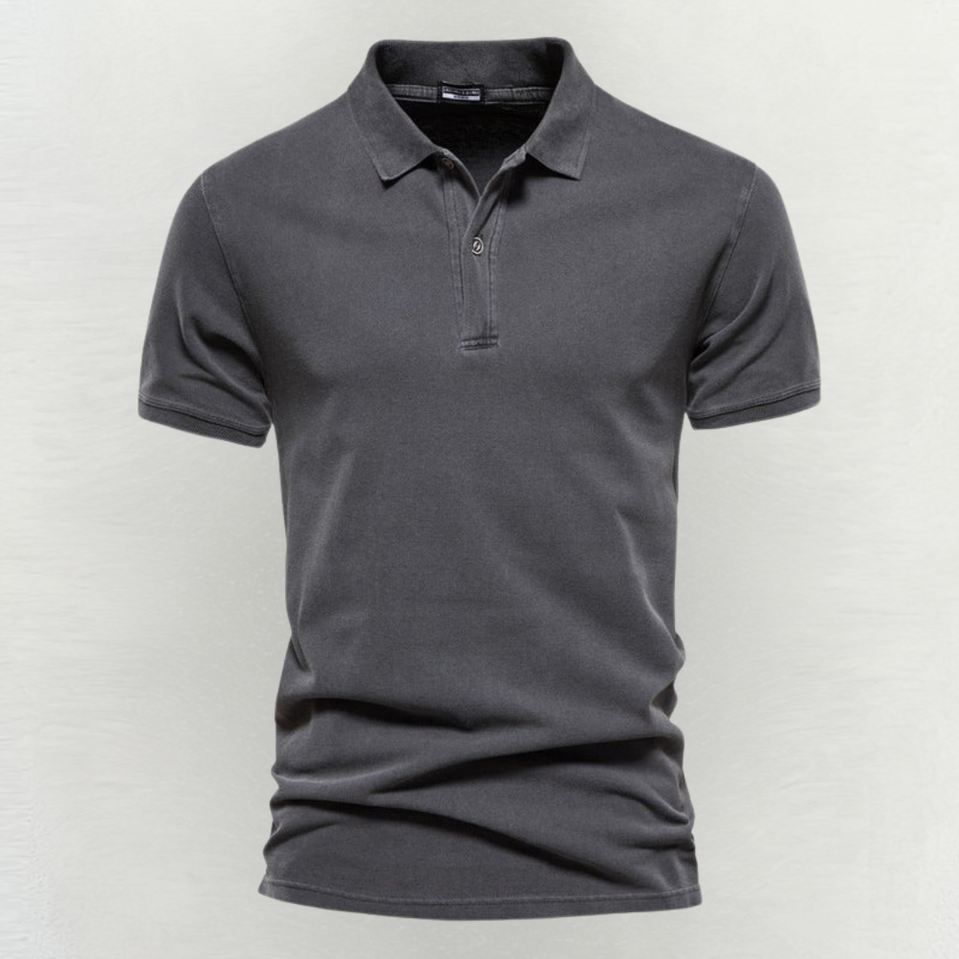 Classic polo shirt in pure cotton