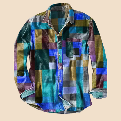 Lenoir | Vintage Regenboog Overhemd