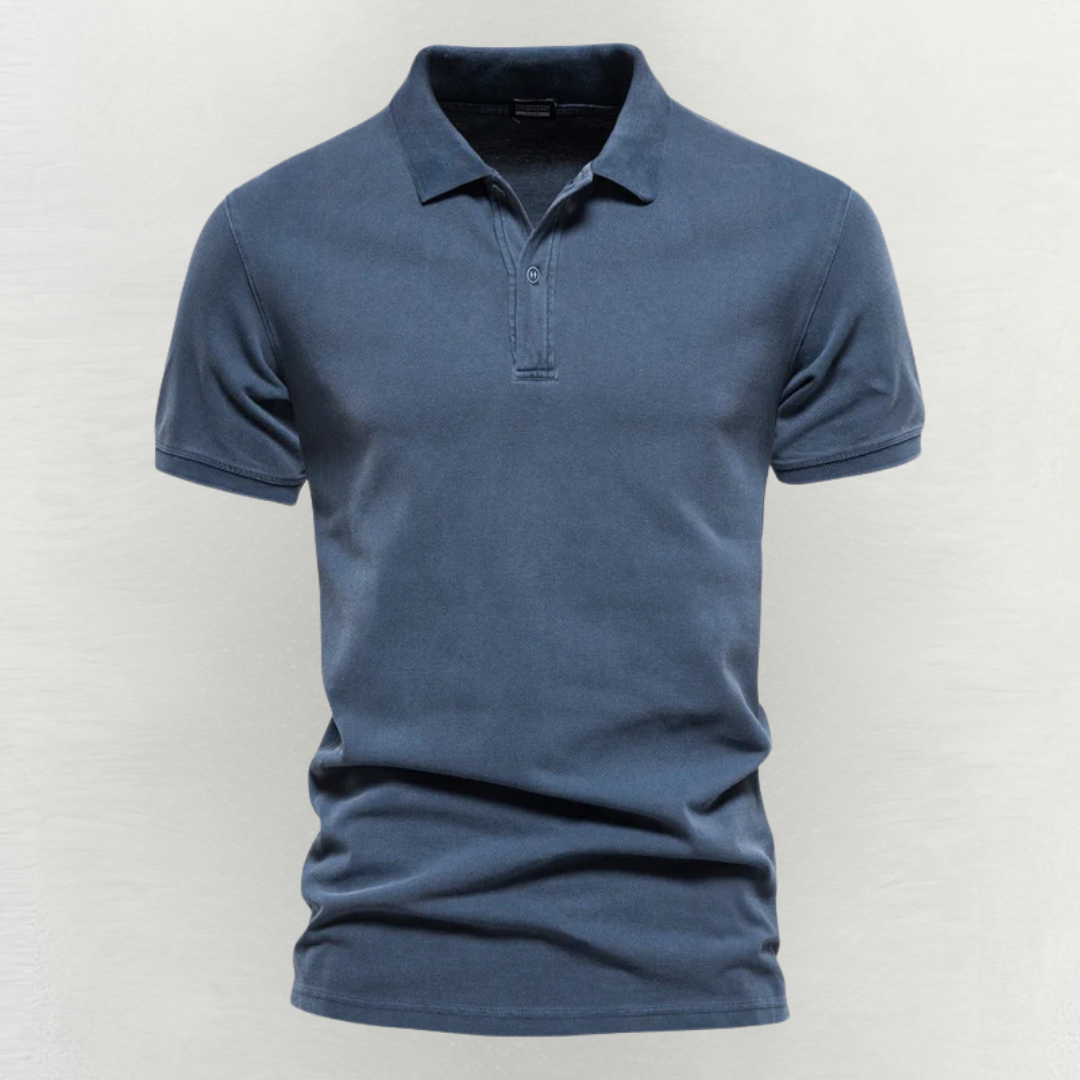 Classic polo shirt in pure cotton