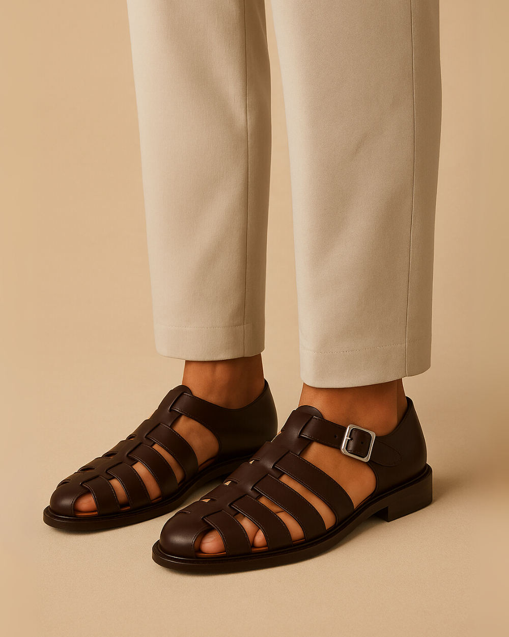 Grazio – Closed-toe sandal with strap