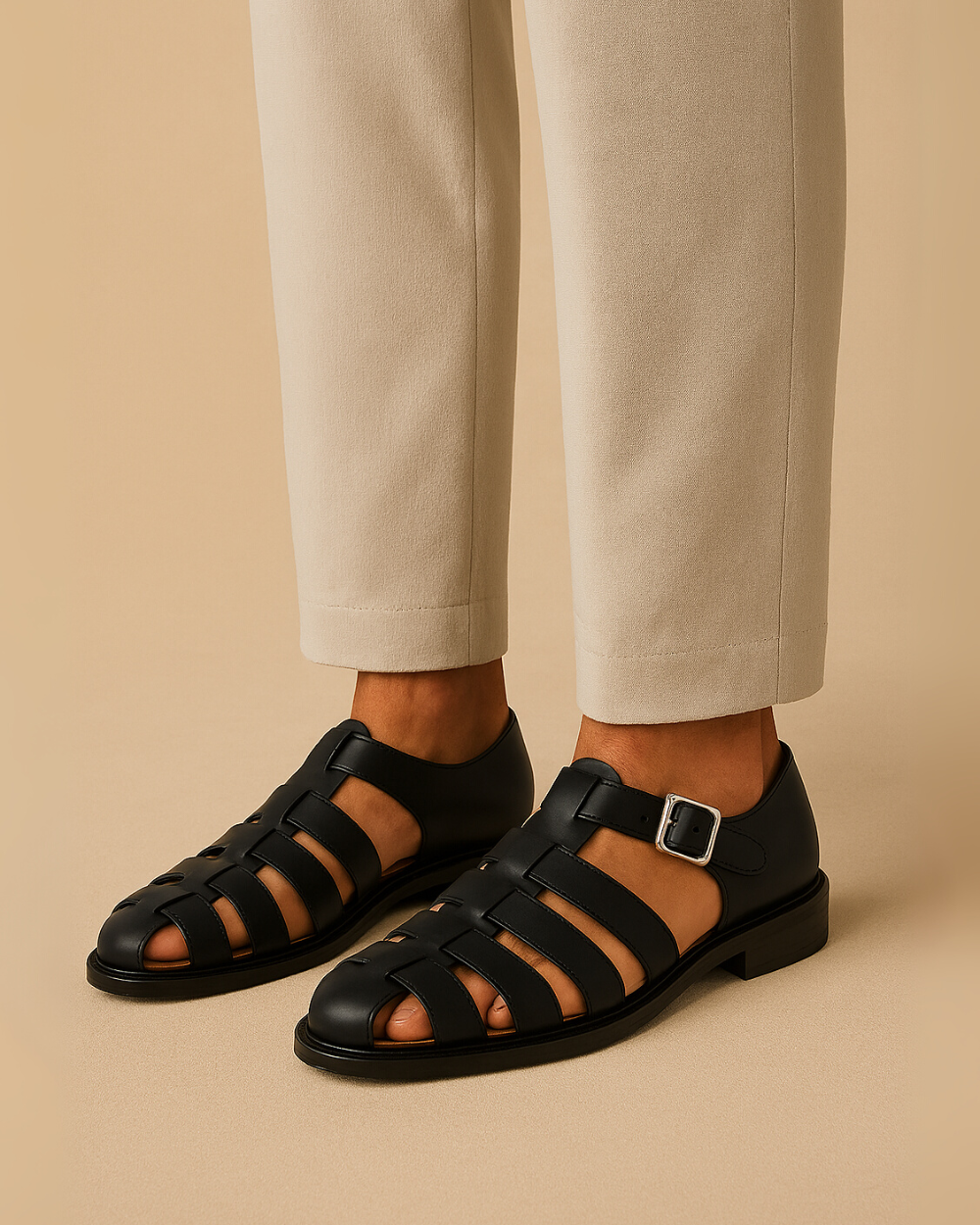 Grazio – Closed-toe sandal with strap