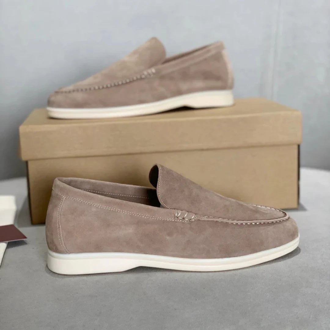 Chikke ruskindsloafers