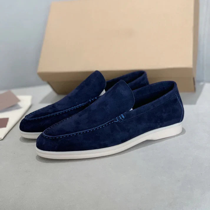 Chikke ruskindsloafers