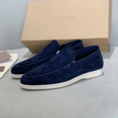 Chikke ruskindsloafers