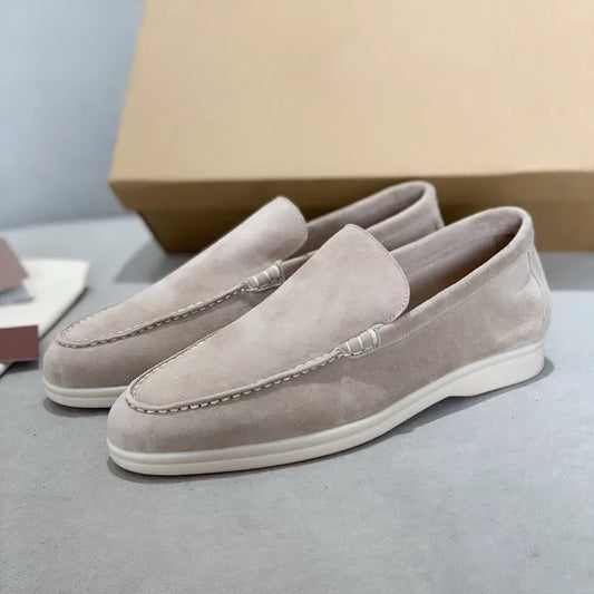 Chikke ruskindsloafers