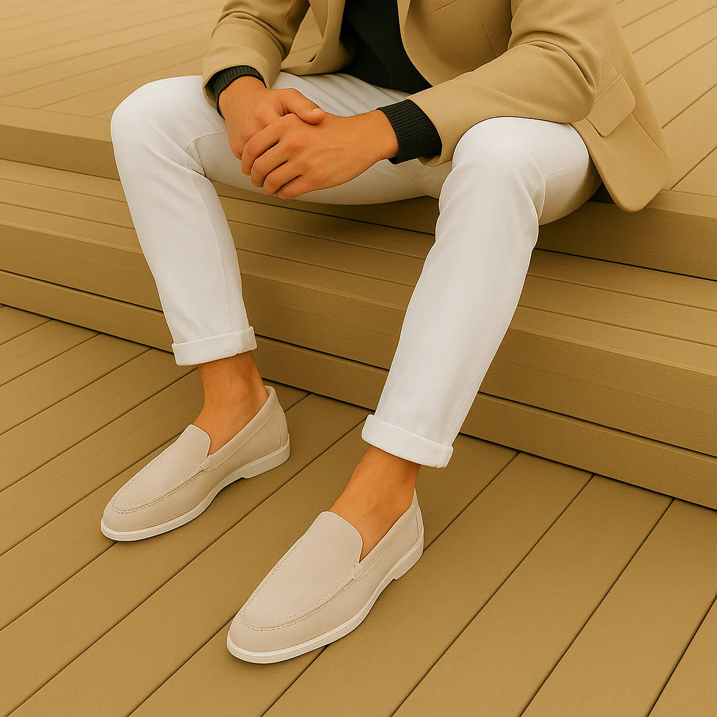 Chikke ruskindsloafers