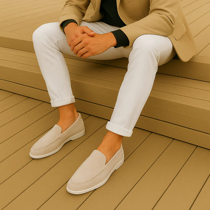 Chikke ruskindsloafers