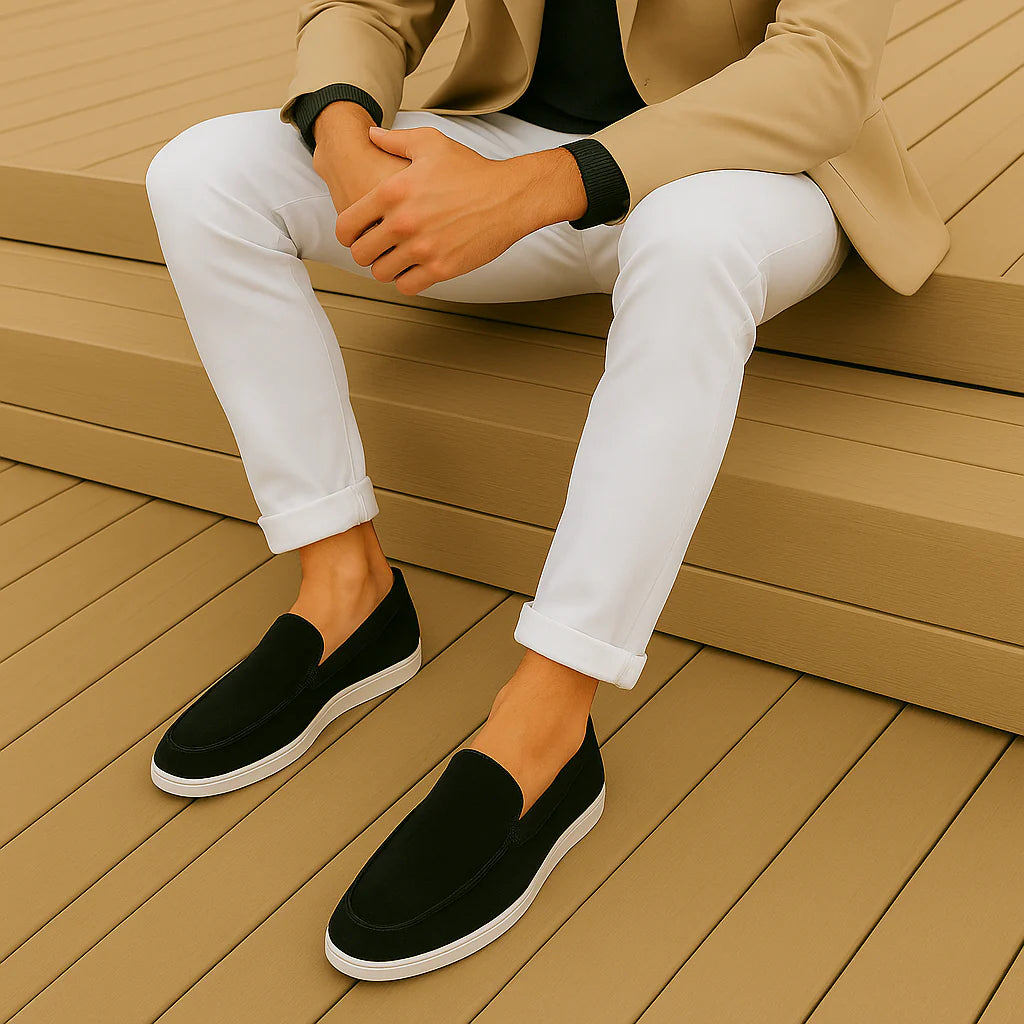 Elegante suède loafers