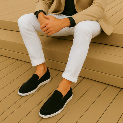 Elegante suède loafers