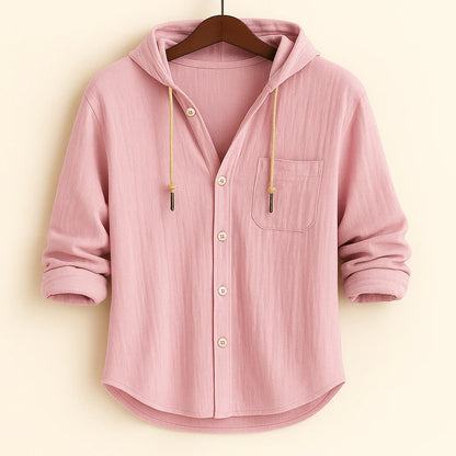 Noirhall | Camisa de Lujo en Algodón Suave con Capucha