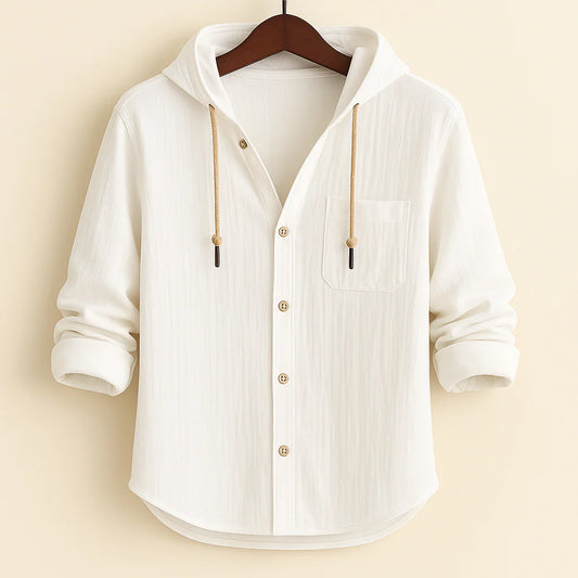 Noirhall | Camisa de Lujo en Algodón Suave con Capucha