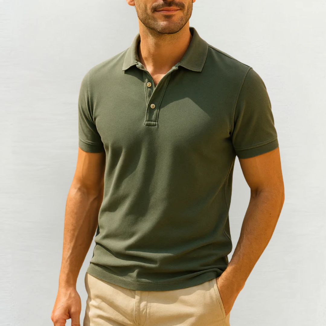 Classic polo shirt in pure cotton